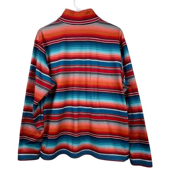 Ariat Laguna 1/4 Zip Print Top Serape Pullover-Vibrant - Picture 3 of 10
